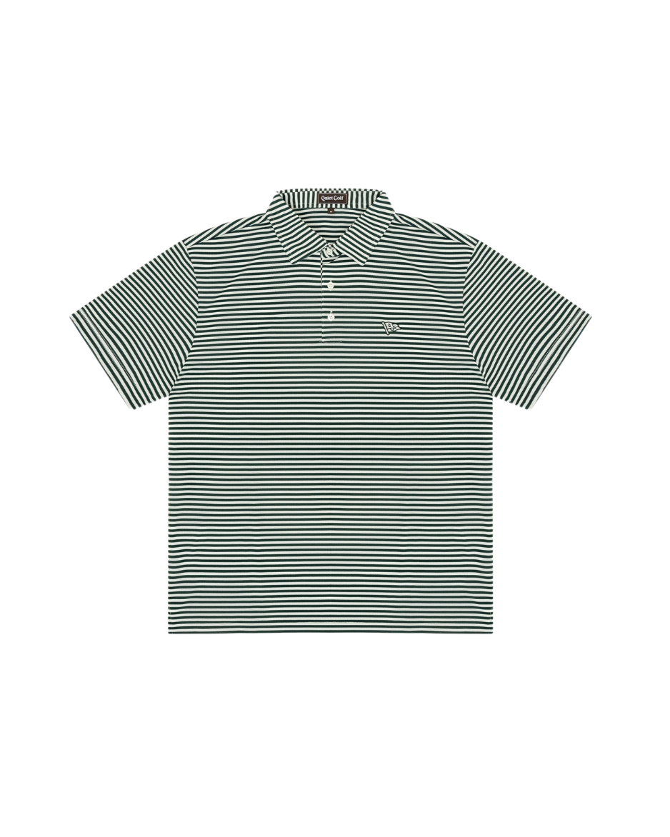 QUIET GOLF - QUIET GOLF Men's Pennant Striped Polo - The Agora Bangkok